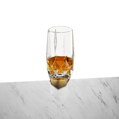 Viski 11oz European Crystal Cut Cocktail Glasses Set of 2