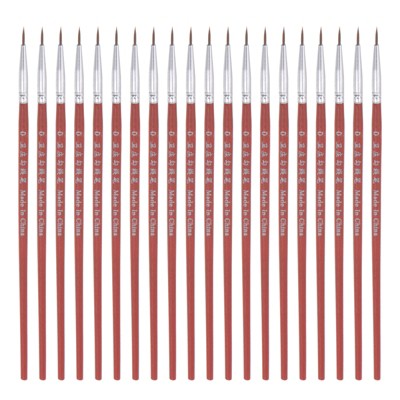 Unique Bargains Detail Nylon Painting Brush 50 Pcs