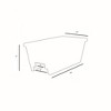The HC Companies 24 Inch Wide Heavy Duty Plastic Deck Rail Mounted Garden Flower Planter Boxes with Removable Drainage Plugs, White (5 Pack) - 4 of 4