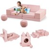 Kids Couch, 12 Pcs Kids Sofa, Toddler Sofa Moudlar Kids Play Couch, Sectional Sofa Convertible Foam Couch - 2 of 4