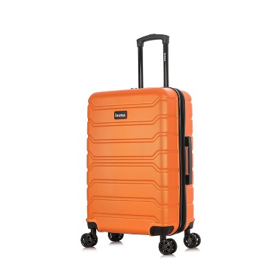 InUSA Trend Lightweight Hardside Carry On Spinner Suitcase - Orange