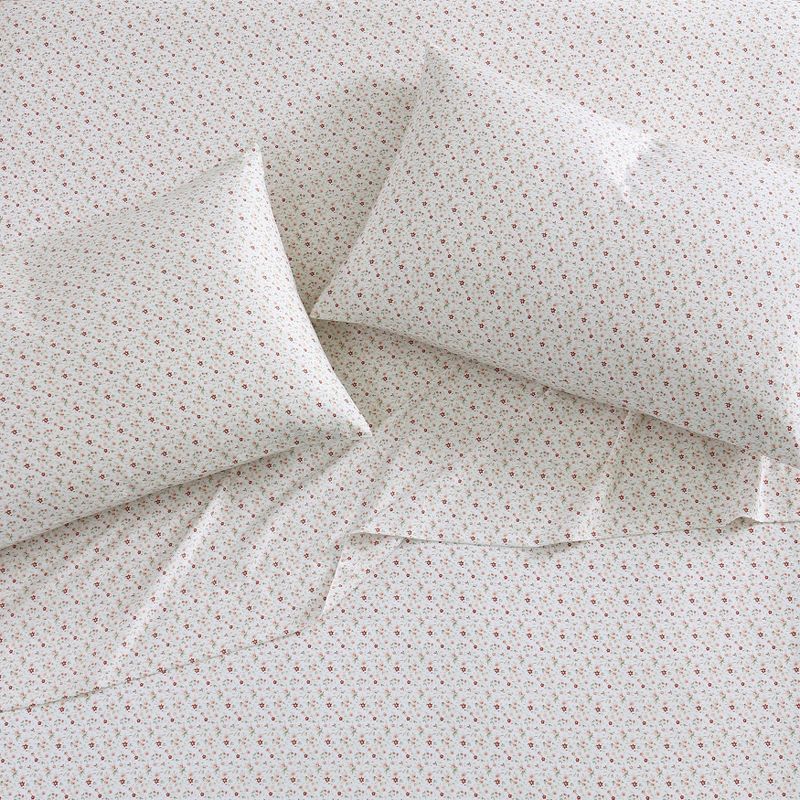 Laura Ashley Evie 100% Cotton 300 Thread Count Sateen- 2 Piece- Pillowcase  Pink, 5 of 6