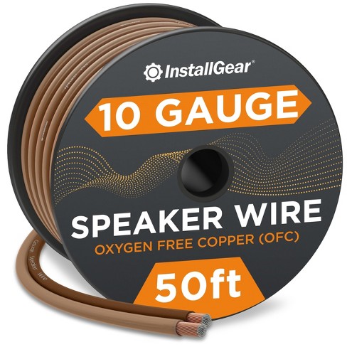 Installgear 10 Gauge Awg Speaker Wire- 50ft, Brown : Target