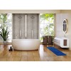 Evideco French Home Goods Ultra-Soft Microfiber Bath Mat Runner - Non-Slip, Machine Washable - Perfect for Double Sinks & Bathrooms - 4 of 4