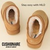 CUSHIONAIRE Women's Hilo 2 Premium Suede Slip-On House Slippers – Clog Slippers for women, Memory Foam, Faux Shearling, Wide Widths Available - 3 of 4