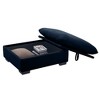 Corduroy Fabric Ottomans Footrest to Combine with 2 Seater Sofa, 3 Seater Sofa and 4 Seater Sofa, Bule Corduroy - 3 of 4