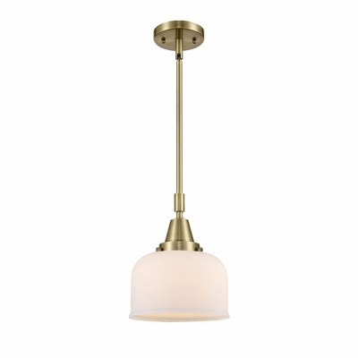 Bell - 1 Light Stem Hung Mini Pendant In Industrial Style-11.13 Inches Tall and 8 Inches Wide