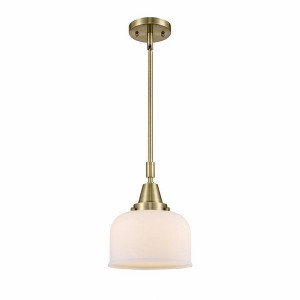 Bell - 1 Light Stem Hung Mini Pendant In Industrial Style-11.13 Inches Tall and 8 Inches Wide - 1 of 1