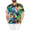 HAPPY BAY Mens Hawaiian Shirts Short Sleeve Button Down Shirt Men's Hawaii Shirts Boho Holiday Casual Summer Beach Shirts for Men Funny - 3 of 4