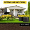 Angel Sar Landscape Edging 60ft x 10in, Recycled HDPE Coiled Garden Border, Flexible Lawn Edging for Yard, Garden, Flower Beds, Black - 3 of 4
