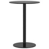 vidaXL Patio Table Round Black Ã˜19.7"x28.3" Steel - 2 of 4