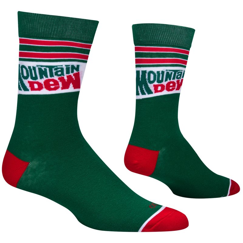Cool Socks Novelty Crew Dress Sock, Food, Pepsi and Mountain Dew, Funny Silly, 3 of 6