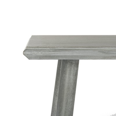Transitional Slate Grey Rectangular Pine Console Table