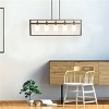 Costway 5-Lights Pendant Lamp Flush Mount Geometric Metal Chandelier w/ Iron Lamp Shade - 4 of 4