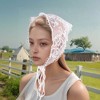Unique Bargains French Lace Triangle Bandana White 1 Pc - 2 of 4