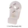 Unique Bargains Picture Hangers 0.39" Top Bracket ABS White 20 Pcs - 3 of 4