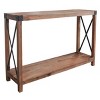 AmeriHome Acacia Wood Rustic Entryway Console Table - 3 of 3