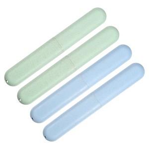 Unique Bargains Toothbrush Travel Case Traveling PP Portable Toothbrush Holders Cases for Travel Business 8.07''x1.22''x0.83'' - 1 of 4