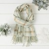 Design Imports Caroline Plaid Scarf - Sage - 2 of 4