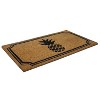 Pineapple Indoor/Outdoor Coir Doormat Natural/Black - Entryways - 2 of 3