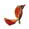 Kubla Craft 1.75 In Cardinal Enameled Box Red Bird Hinged Bird Figurines - 3 of 3