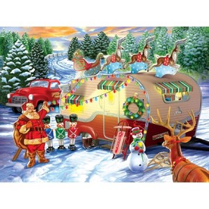 Sunsout Christmas Campers 1000 pc Christmas Jigsaw Puzzle 31709 - 1 of 4
