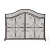 Dorothy Modern Single PanelIron Fire Screen Safety Screen Decorative Scroll Spark Guard Cover-Christopher Knight Home - 2 of 4