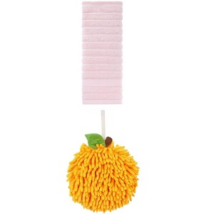 REGALWOVEN Absorbent Quick Drying Solid Decorative Hand Towels for Bathroom 14" x 30"/6" x 6" 2 Pcs - 1 of 4