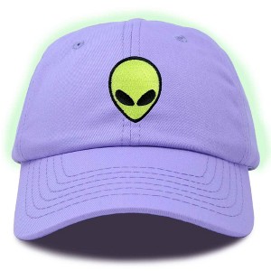 Dalix Alien Embroidered UFO Dad Hat Cotton Baseball Cap Adjustable Mens - 1 of 4