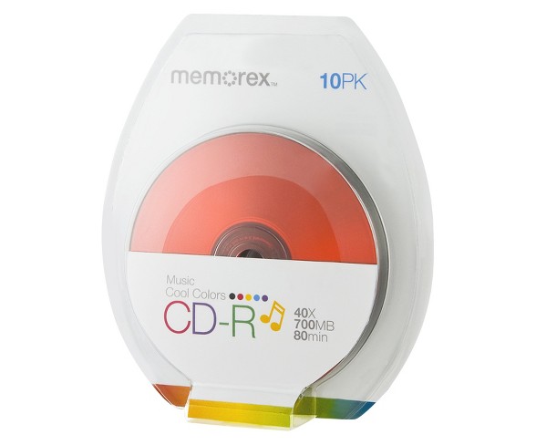 Memorex CD-R Color Disc Pack - 10 PK