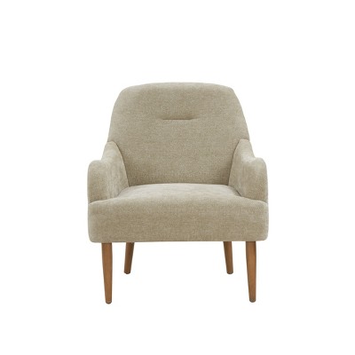 GDFStudio Modern Chenille Accent Chair with Wood Legs