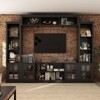 FUFU&GAGA 102'' Large Storage TV Stand,Wall Unit TV Console,Modular Entertainment Center with Hutch,Glass Door,Adjustable Shelves - 2 of 4