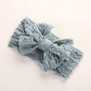 MyKids-Usa Baby Solid Color Elastic Handmade Big Bow Headband - 1 of 4