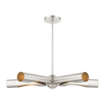 Livex Lighting Novato 5 - Light Chandelier in  Brushed Nickel