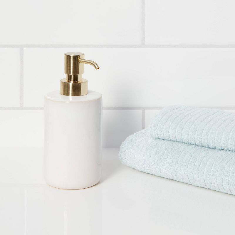 Ceramic Foaming Soap Pump White - Threshold&#8482;, 3 of 8