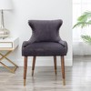 XINGHANZHENXUAN Upholstered Accent Chair, Button Tufted Back, Rubberwood Legs, Seating for Living Room, Bedroom - 2 of 4