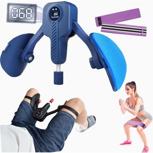 Adjustable Pelvic Floor & Thigh Trainer 0-110 lbs, Inner Thigh Exerciser with Leg Straps for Women and Men, Home Gym - 1 of 4