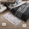 Sorbus 3 ft x 5 ft Area Rug for Entryway, Machine Washable, Non-Slip, Vintage Rug - 4 of 4