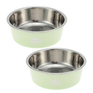 Unique Bargains Non-Skid Small Pet Bowl 4.72" Dia - 1 of 4