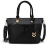 MKF Collection Grace Signature and Croc Embossed Tote Bag by Mia K - 2 of 4
