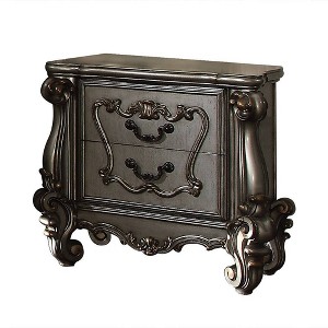 Acme Furniture Versailles Nightstand Antique Platinum Finish - 1 of 4