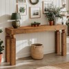 Hommoo 59" Narrow Solid Wood Farmhouse Console – Slim Behind-Couch Sofa Table - 4 of 4