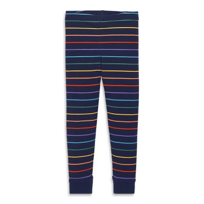 Primary Kids Organic Pj Pant In Rainbow Stripe