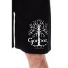 The Lord Of The Rings Mens' Gondor White Tree Sleep Pajama Shorts Black - 2 of 3