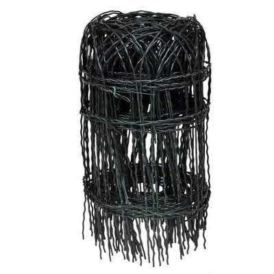 vidaXL Garden Border Fence Powder-coated Iron 32.8'x1.3'