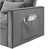 Kumasinova 54" Convertible Velvet Sofa Bed,2-Seater Pull-Out Sleeper Sofa with 3-Level Backrest Adjustment,Couches for Living Room,Apartment - 4 of 4