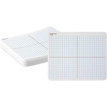 Bright Creations 36 Pack Dry Erase Boards with X-Y Axis, Classroom White Boards (11x9 in)