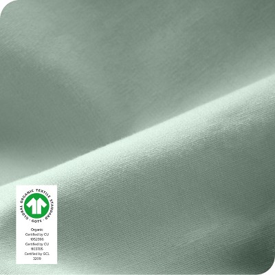 Willow Green Organic Cotton Percale Twin XL Fitted Sheet Set