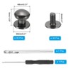 Unique Bargains DIY Craft Zinc Alloy Screw-on Design Rivets Spikes with Punch & Screwdriver 30 Sets - 2 of 4