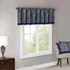 Jacquard Window Valance Navy 50x18in - 4 of 4